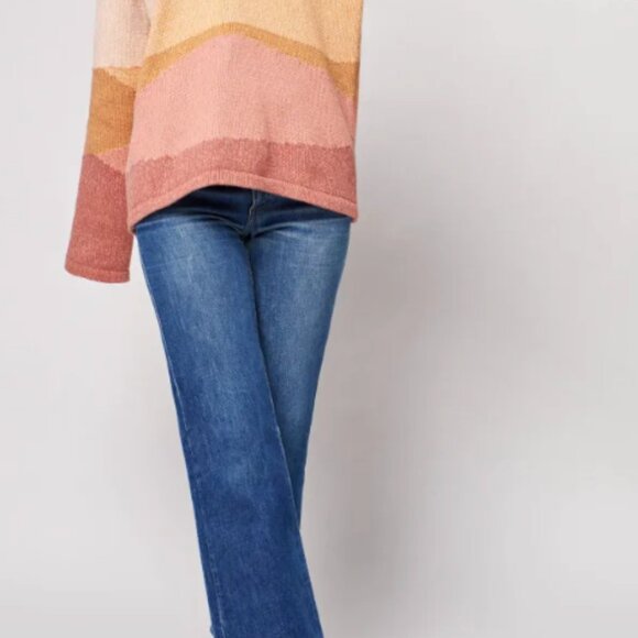 Beach Surf Sweater Hoodie - Marled Mountains -  Lg - Picture 7 of 11